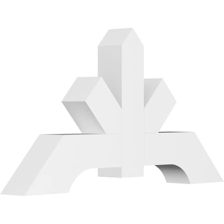 Ekena Millwork Vanguard Architectural Grade PVC Gable Bracket, 36"W x 19 1/2"H x 4"D x 4"F, 13/12 Pitch GBP036X20X0404VAN00